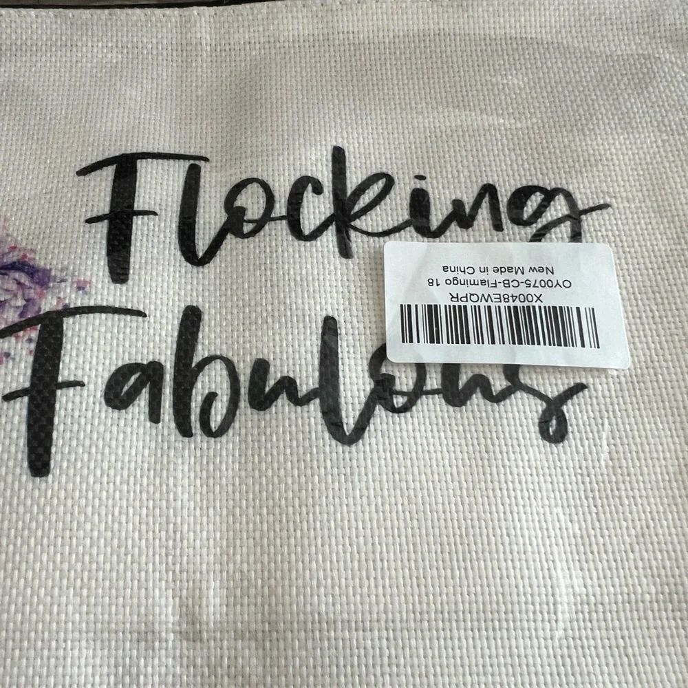 Flocking Fabulous Flamingo Zippered Cosmetic‎ Bag Pouch New In Package Travel